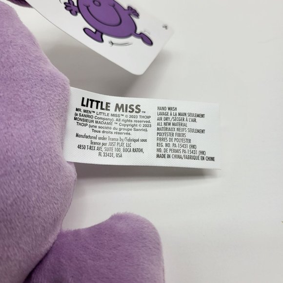 Little Miss Memes Naughty Purple 6-inch Soft Plush Toy 3+ Happy Face Gift - Picture 5 of 9